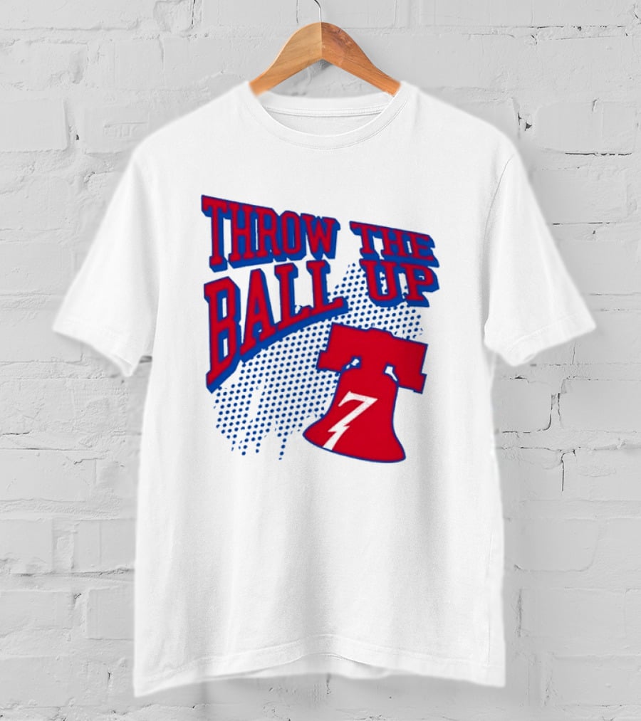 NBA Philadelphia 76ers Throw The Ball Up Liberty Bell T-Shirt