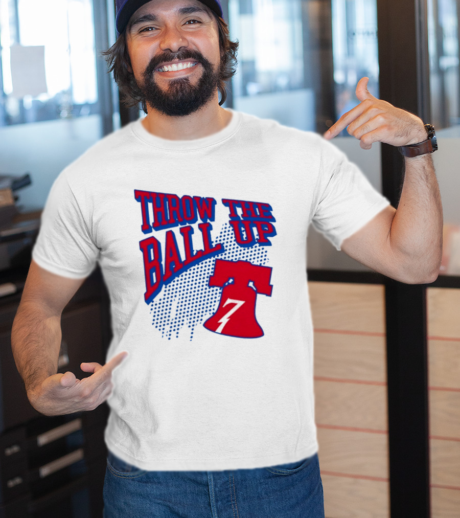 NBA Philadelphia 76ers Throw The Ball Up Liberty Bell T-Shirt