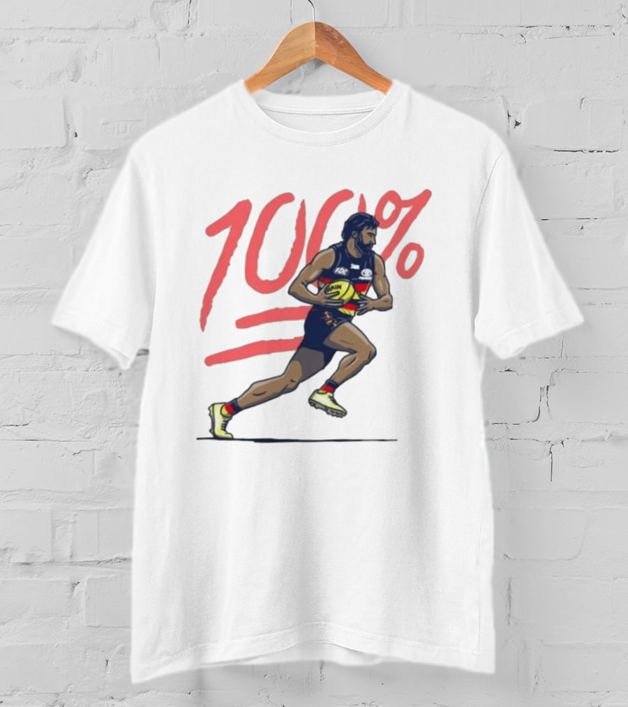 Wayne Milera 100% Adelaide Crows AFL Australian Football League Player T-Shirt