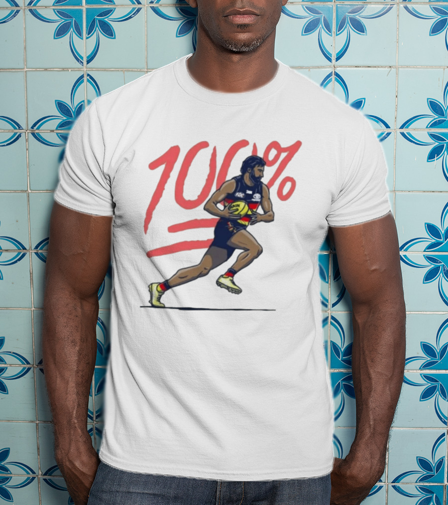 Wayne Milera 100% Adelaide Crows AFL Australian Football League Player T-Shirt
