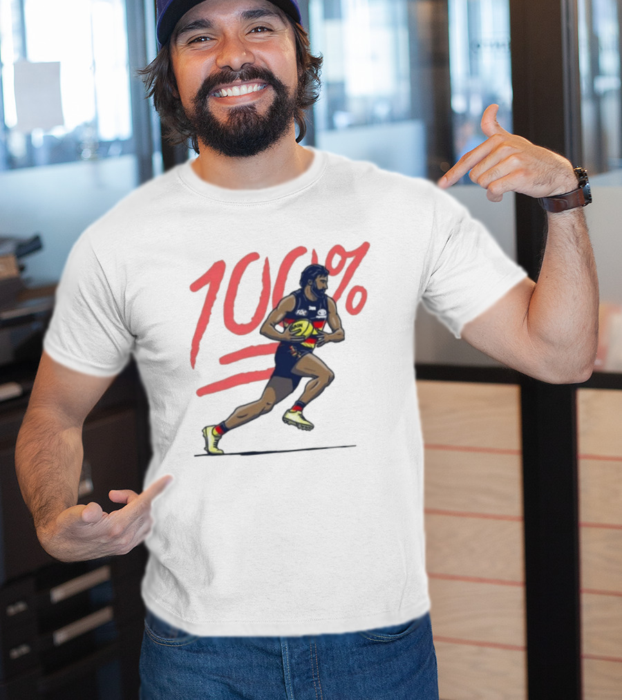 Wayne Milera 100% Adelaide Crows AFL Australian Football League Player T-Shirt