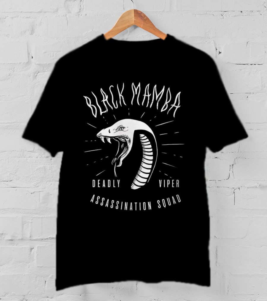 Black Mamba Deadly Viper Assassination Squad Snake T-Shirt