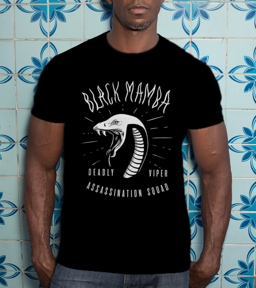 Black Mamba Deadly Viper Assassination Squad Snake T-Shirt