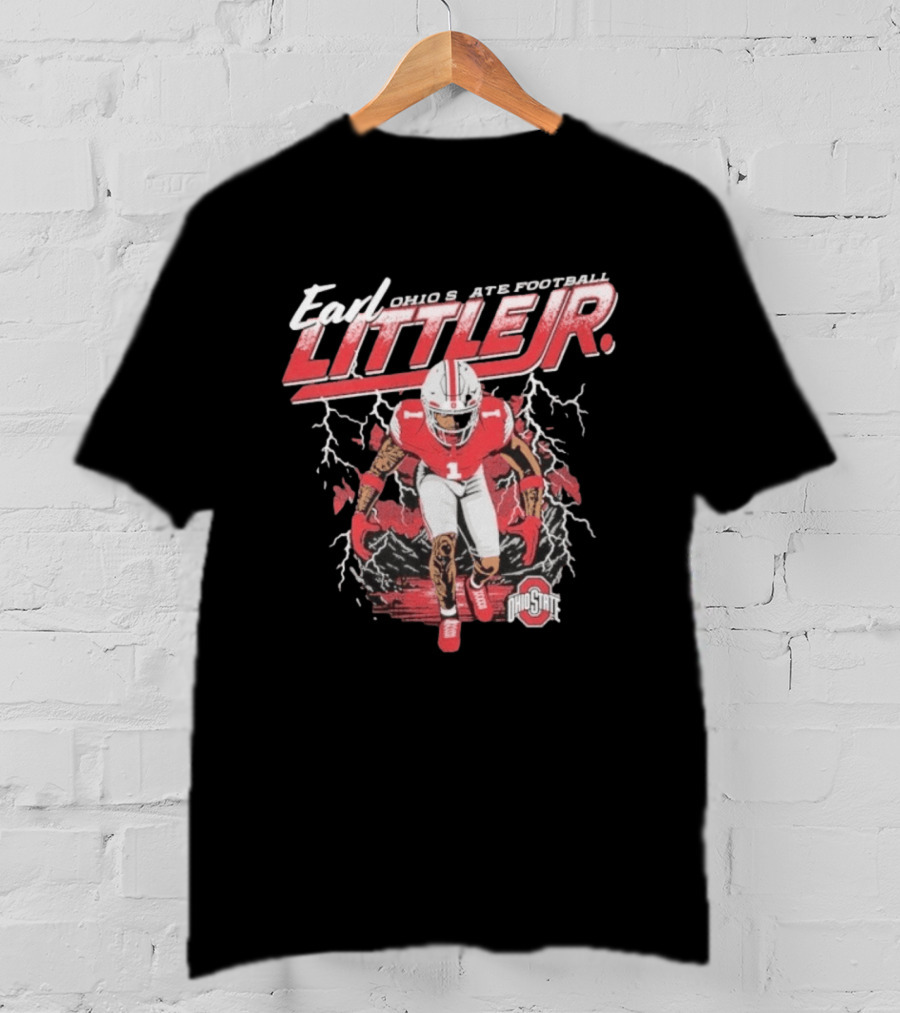 Earl Little Jr Ohio State Football Buckeyes Graffiti T-Shirt