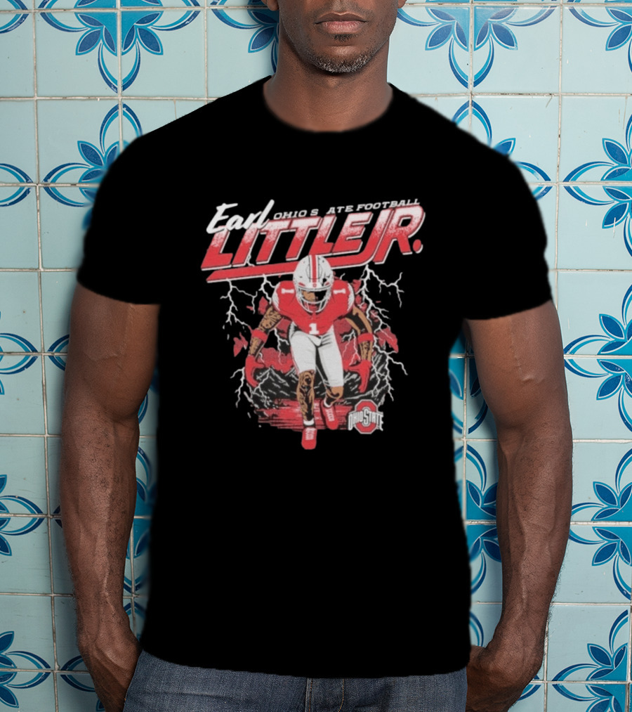 Earl Little Jr Ohio State Football Buckeyes Graffiti T-Shirt