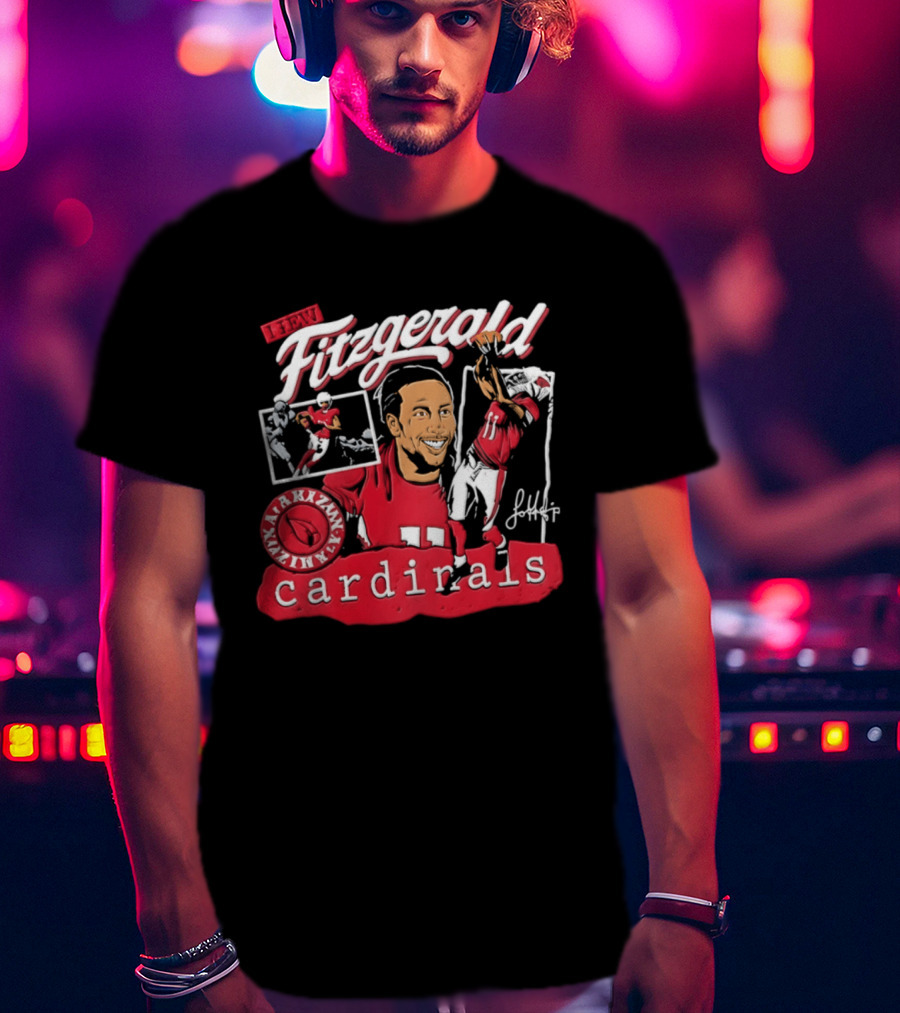 Fitzgerald Arizona Cardinals Football Number 11 NFL Player T-Shirt