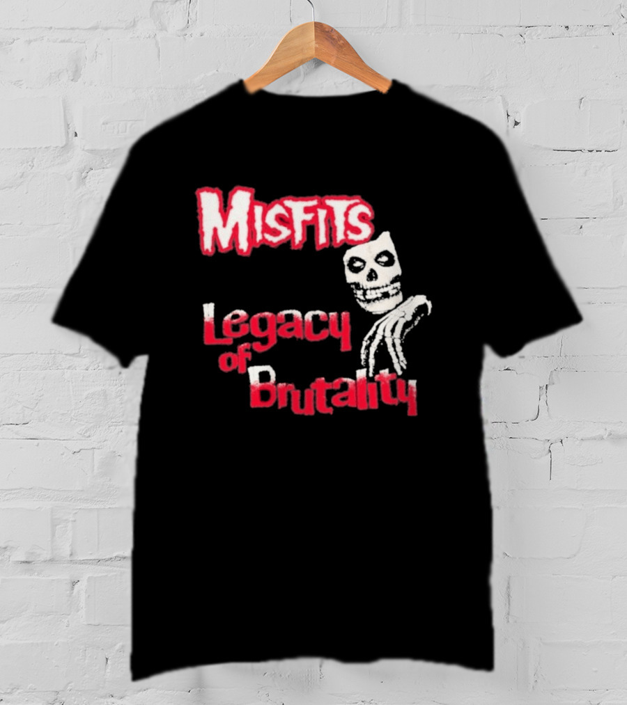 Misfits Legacy Of Brutality Skull Punk Rock T-Shirt