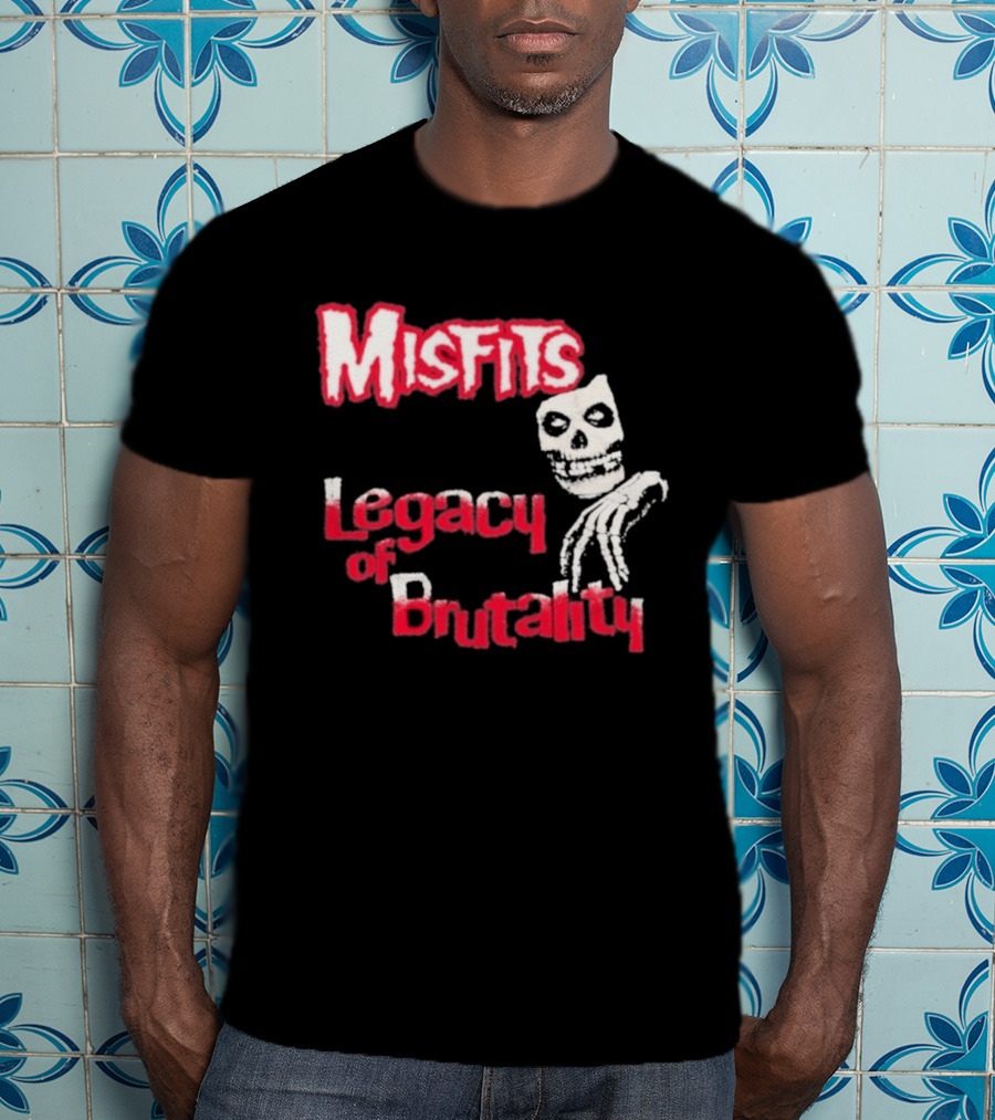 Misfits Legacy Of Brutality Skull Punk Rock T-Shirt