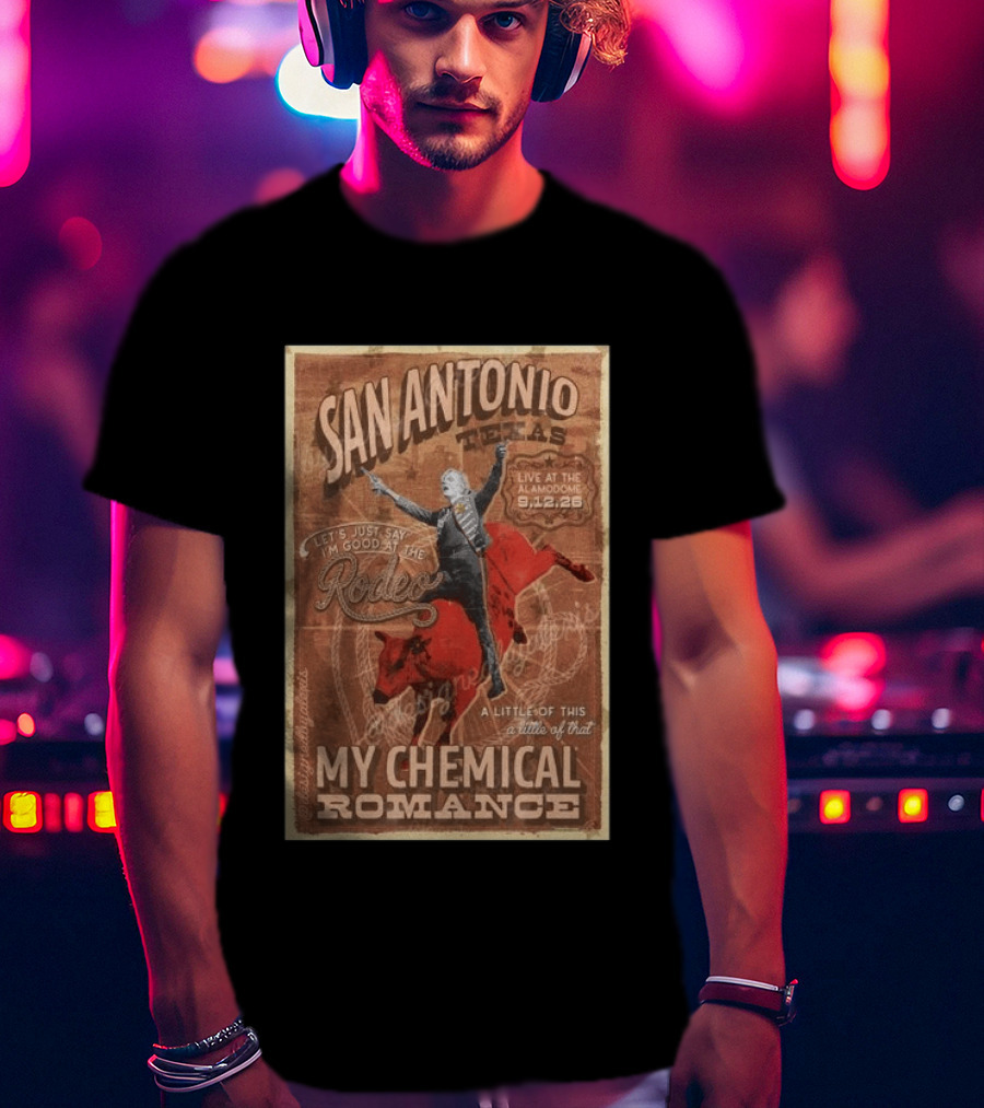 My Chemical Romance San Antonio Texas Alamodome 2026 Rodeo T-Shirt