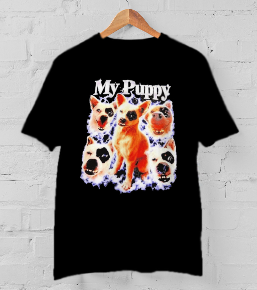 My Puppy Australian Cattle Dog Blue Heeler Faces T-Shirt