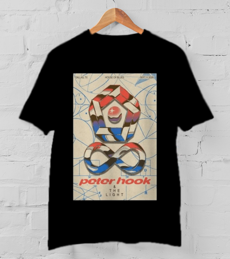 Peter Hook And The Light Dallas TX House Of Blues Sept 11 2026 T-Shirt