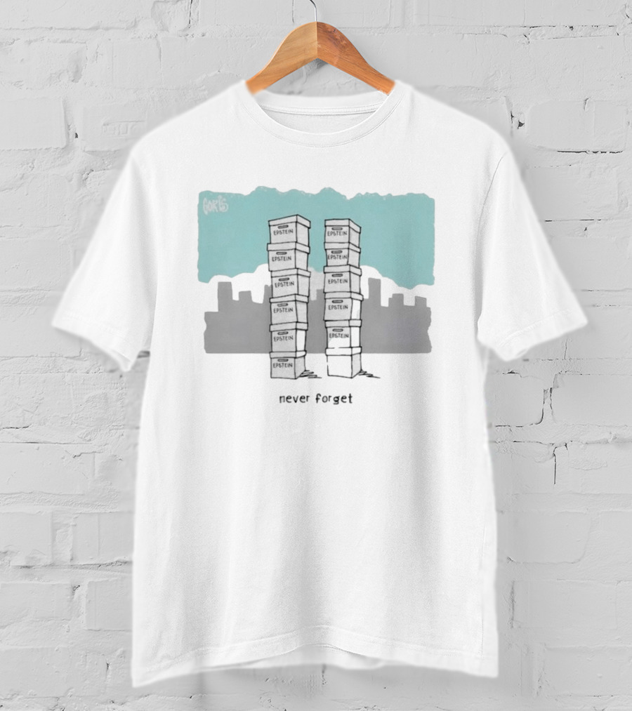 Epstein Never Forget Twin Towers Illustration 9 11 T-Shirt