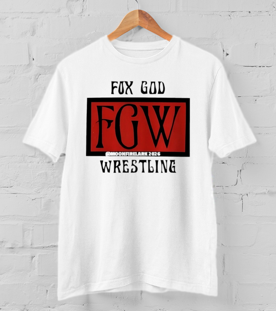 Fox God FGW Wrestling Moonfirelark 2025 Red T-Shirt