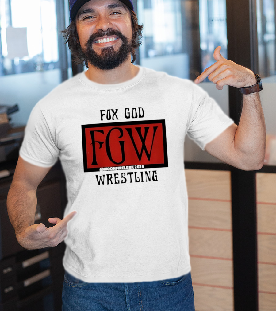 Fox God FGW Wrestling Moonfirelark 2025 Red T-Shirt