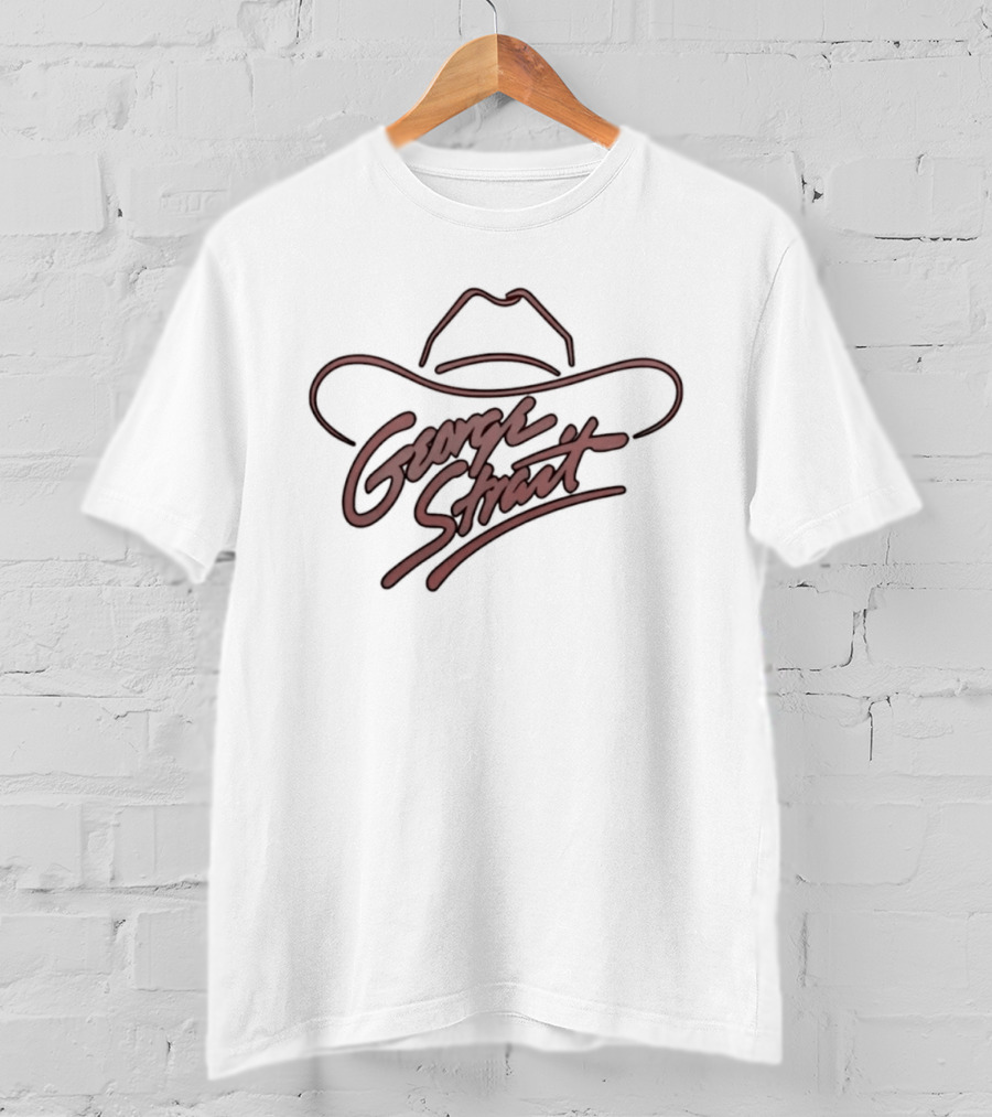 George Strait Cowboy Hat Country Music Iconic Signature T-Shirt