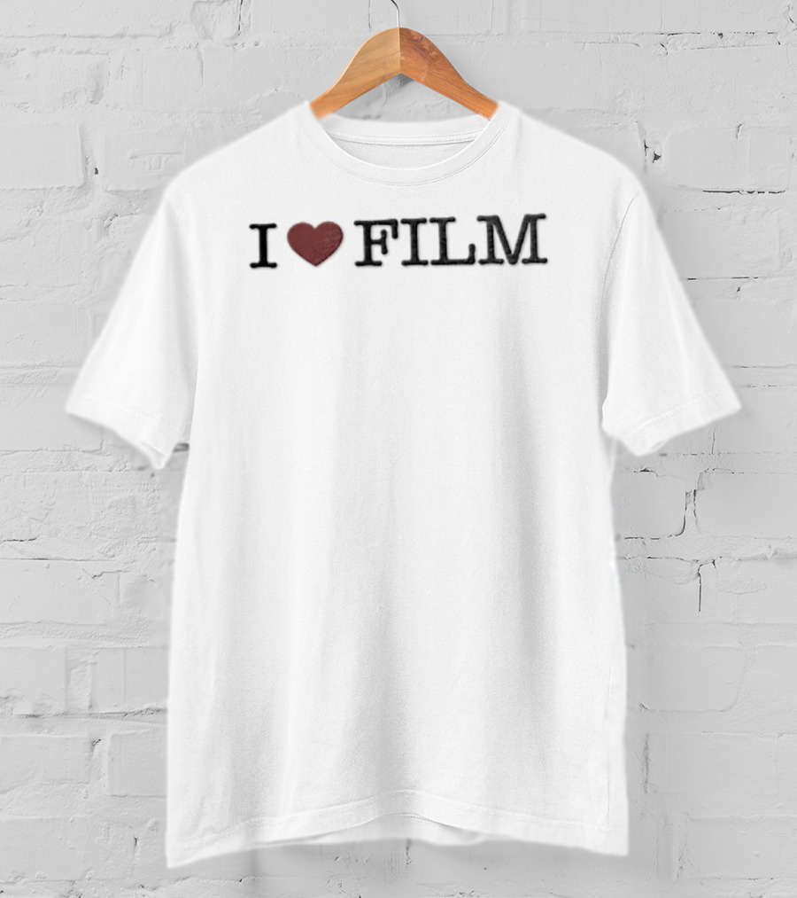 I Love Film Heart Icon Movie T-Shirt