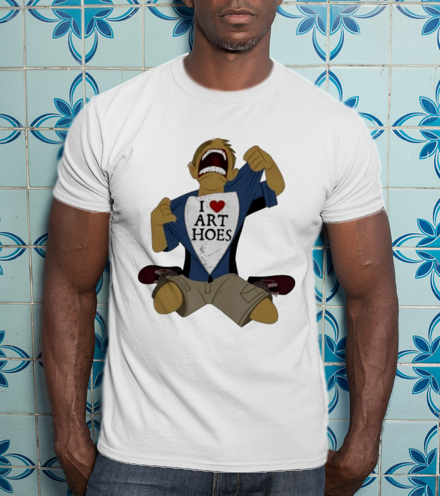 I Love Art Hoes Vintage Cartoon Style Trend T-Shirt