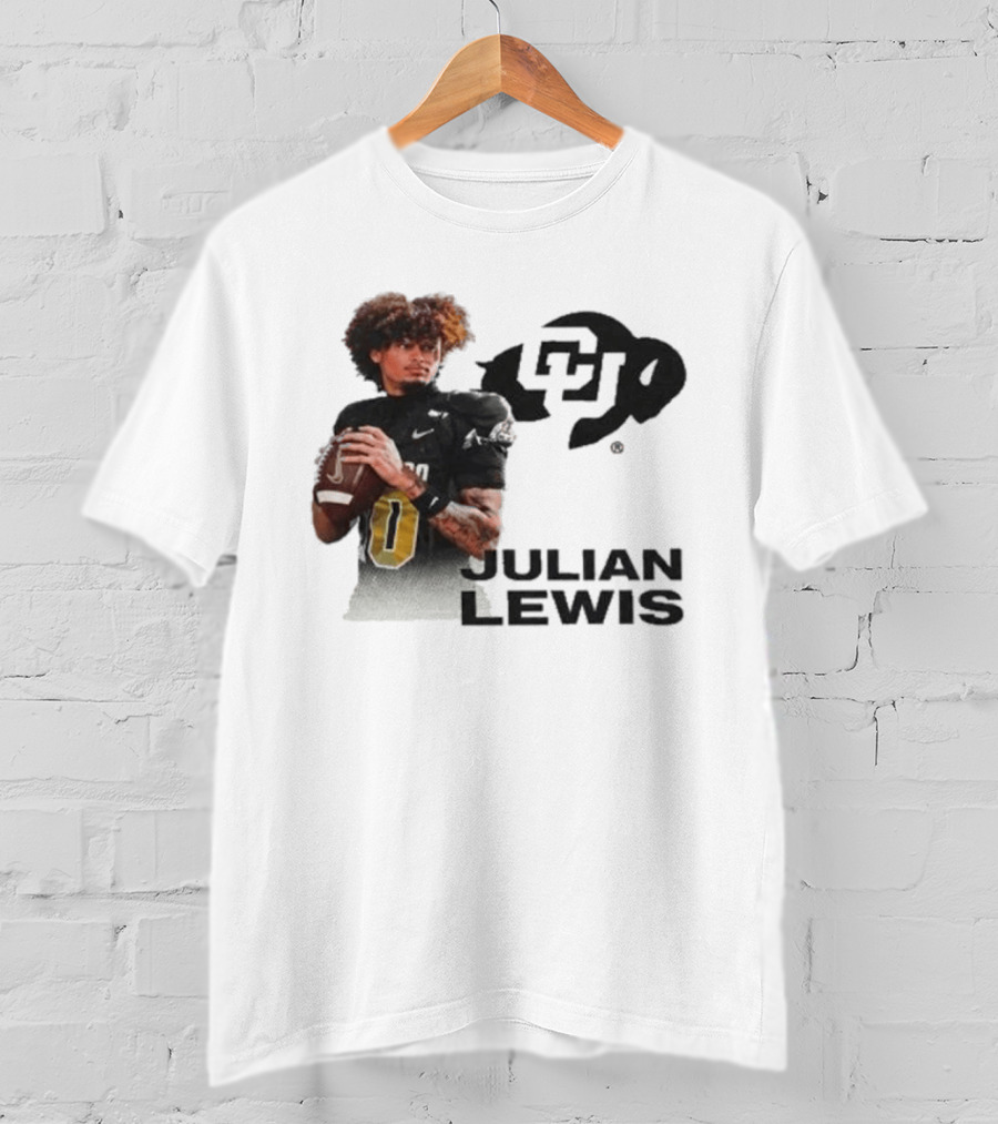 Julian Lewis Colorado Buffaloes CU Football T-Shirt