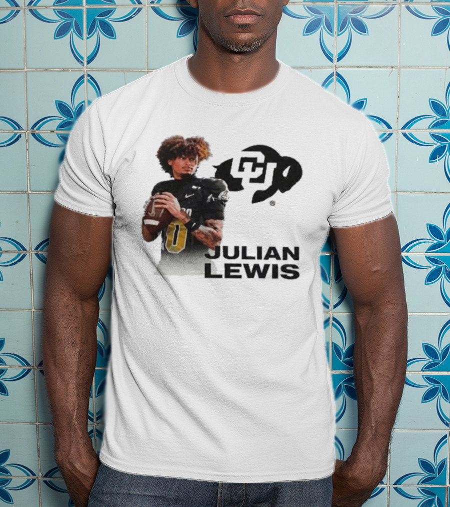 Julian Lewis Colorado Buffaloes CU Football T-Shirt