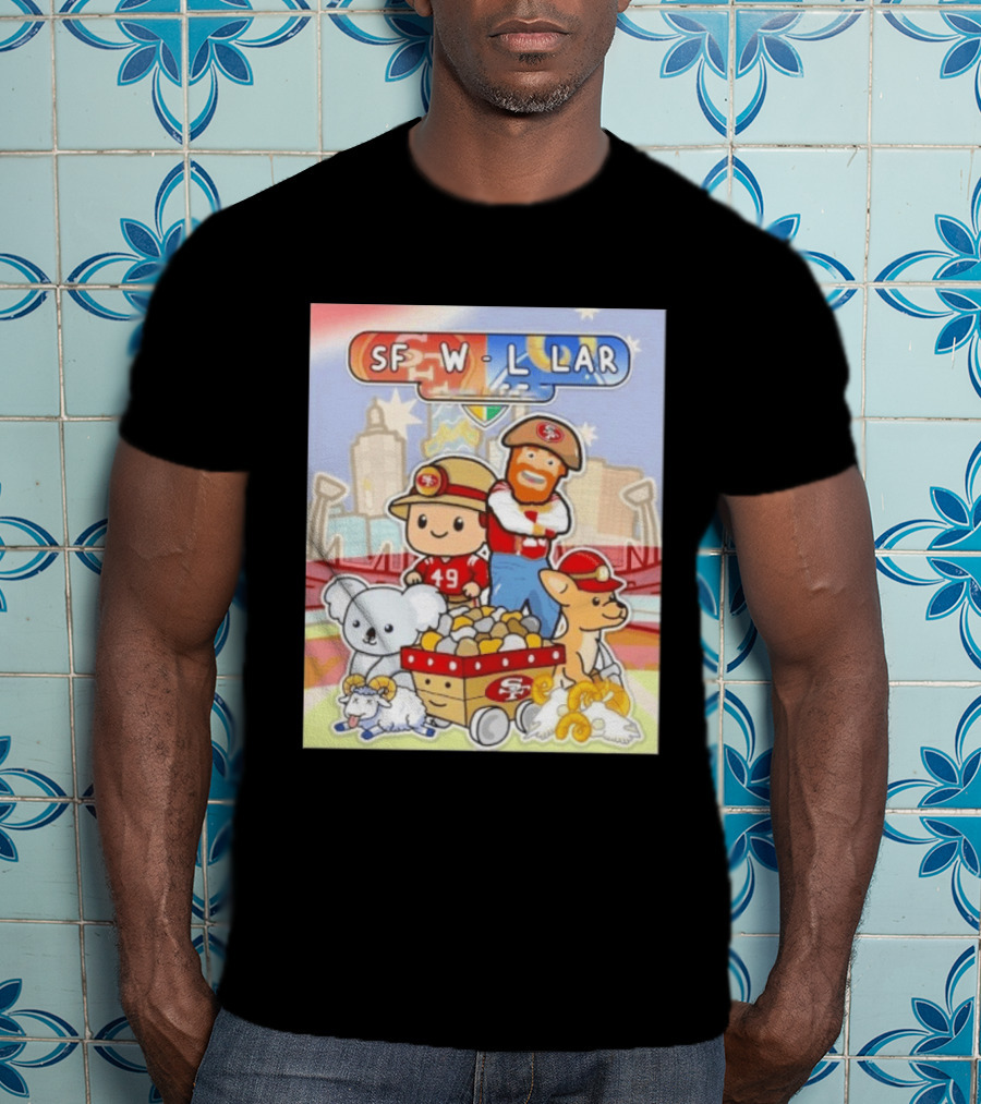 San Francisco 49ers Dig Up A Win SF W L LAR Australia T-Shirt