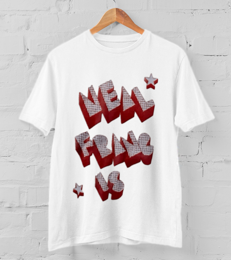 Neal Francis Is Checkerboard Red Block Letters With Stars T-Shirt