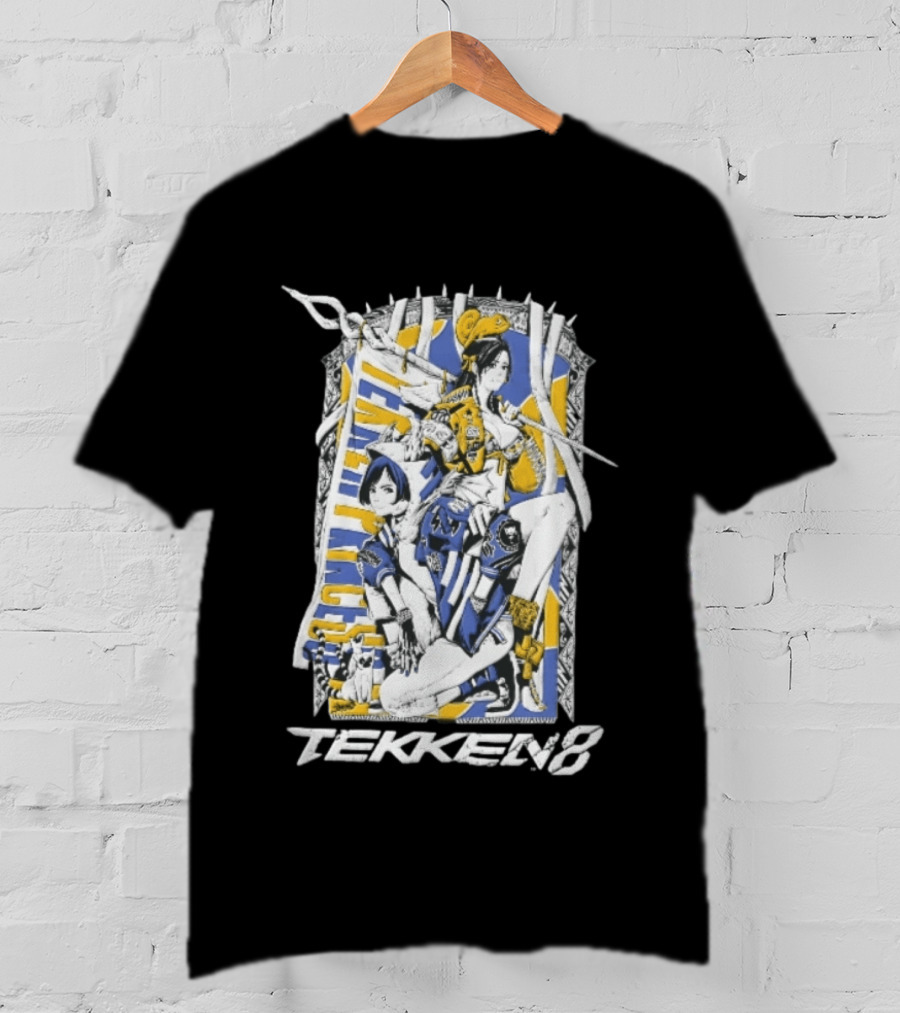 Tekken 8 Team Princess Anime Female Fighters Art Chameleon Flag T-Shirt