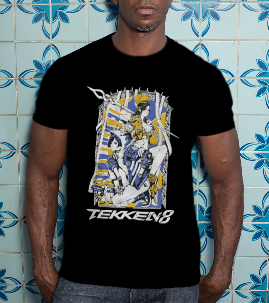 Tekken 8 Team Princess Anime Female Fighters Art Chameleon Flag T-Shirt