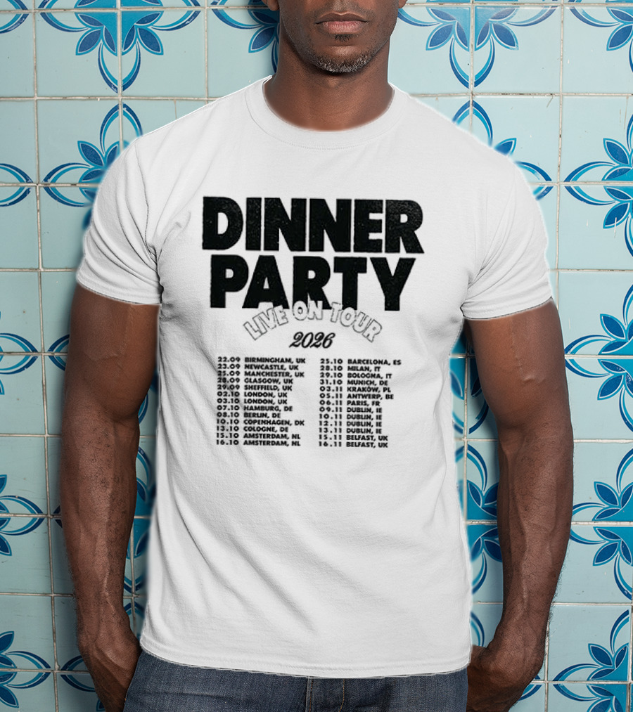Niall Horan Dinner Party Live On Tour 2024 Dates Schedule T-Shirt