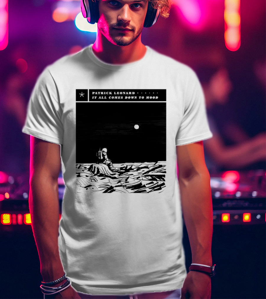 Patrick Leonard It All Comes Down To Mood Moonlit Ocean Scene T-Shirt