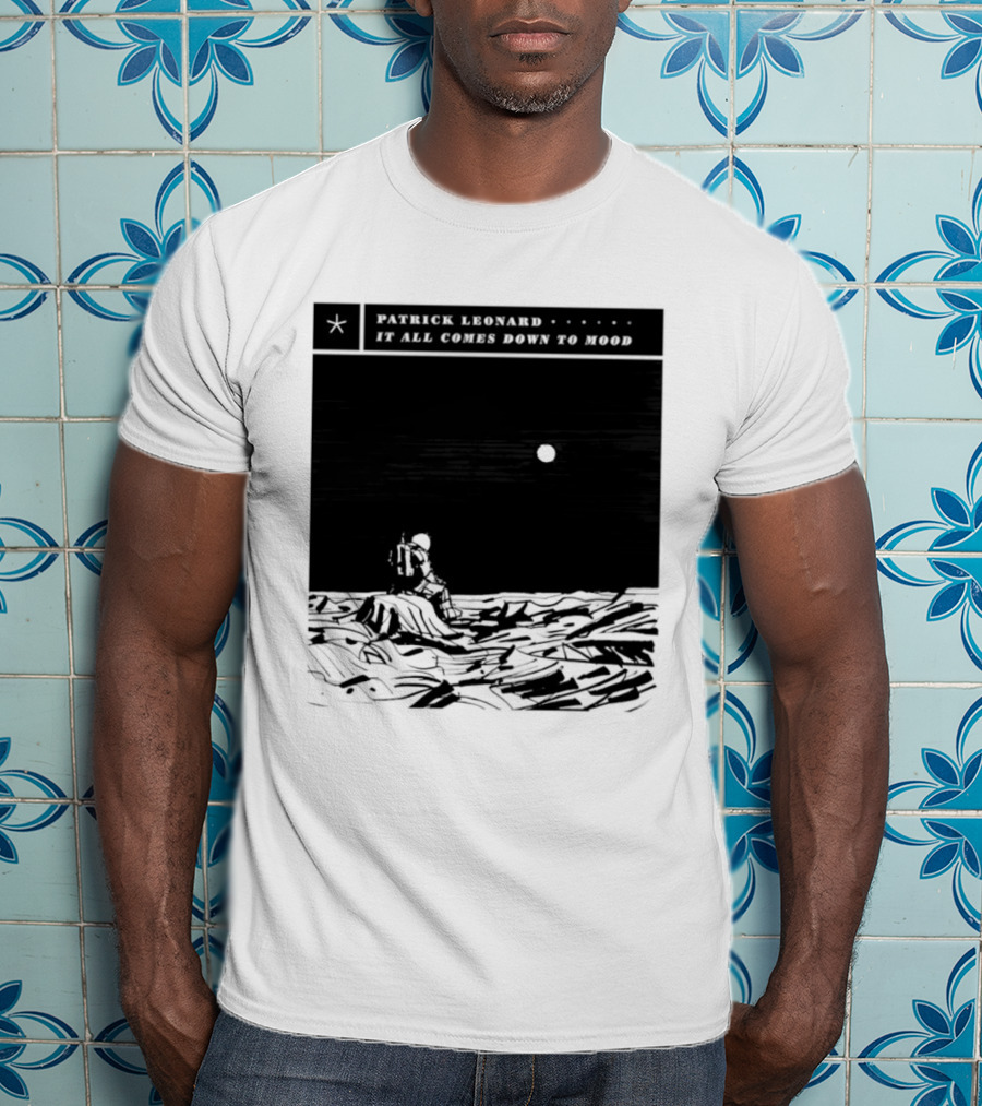Patrick Leonard It All Comes Down To Mood Moonlit Ocean Scene T-Shirt