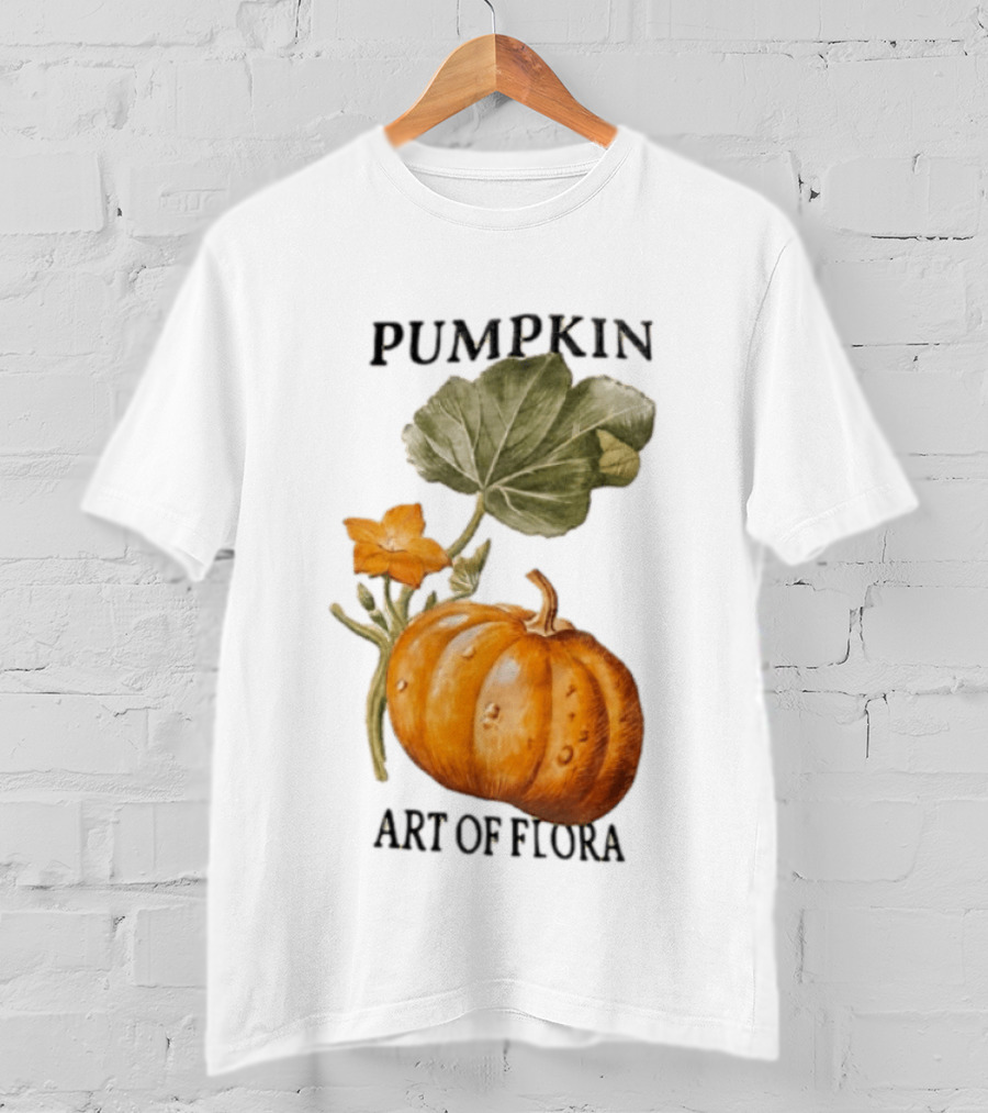Pumpkin Art Of Flora Botanical T-Shirt