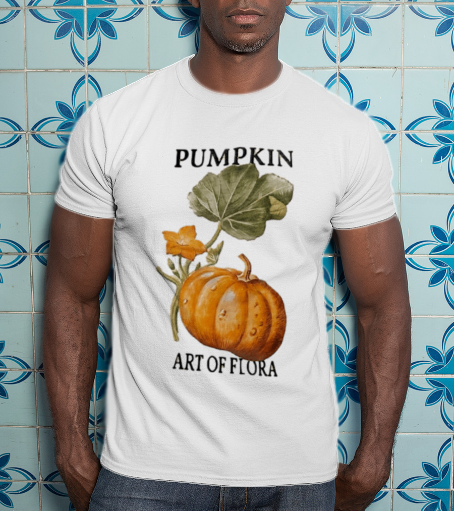 Pumpkin Art Of Flora Botanical T-Shirt