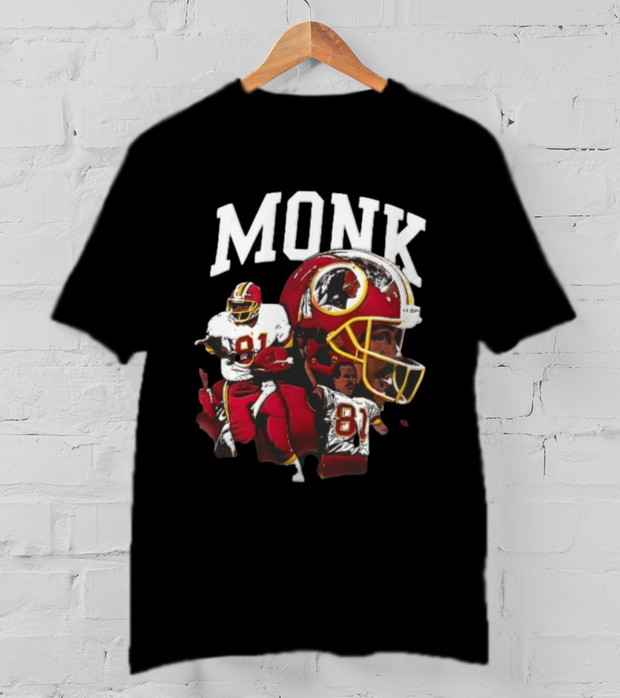 MONK Washington Redskins Bootleg Football Helmet Player Collage 81 T-Shirt