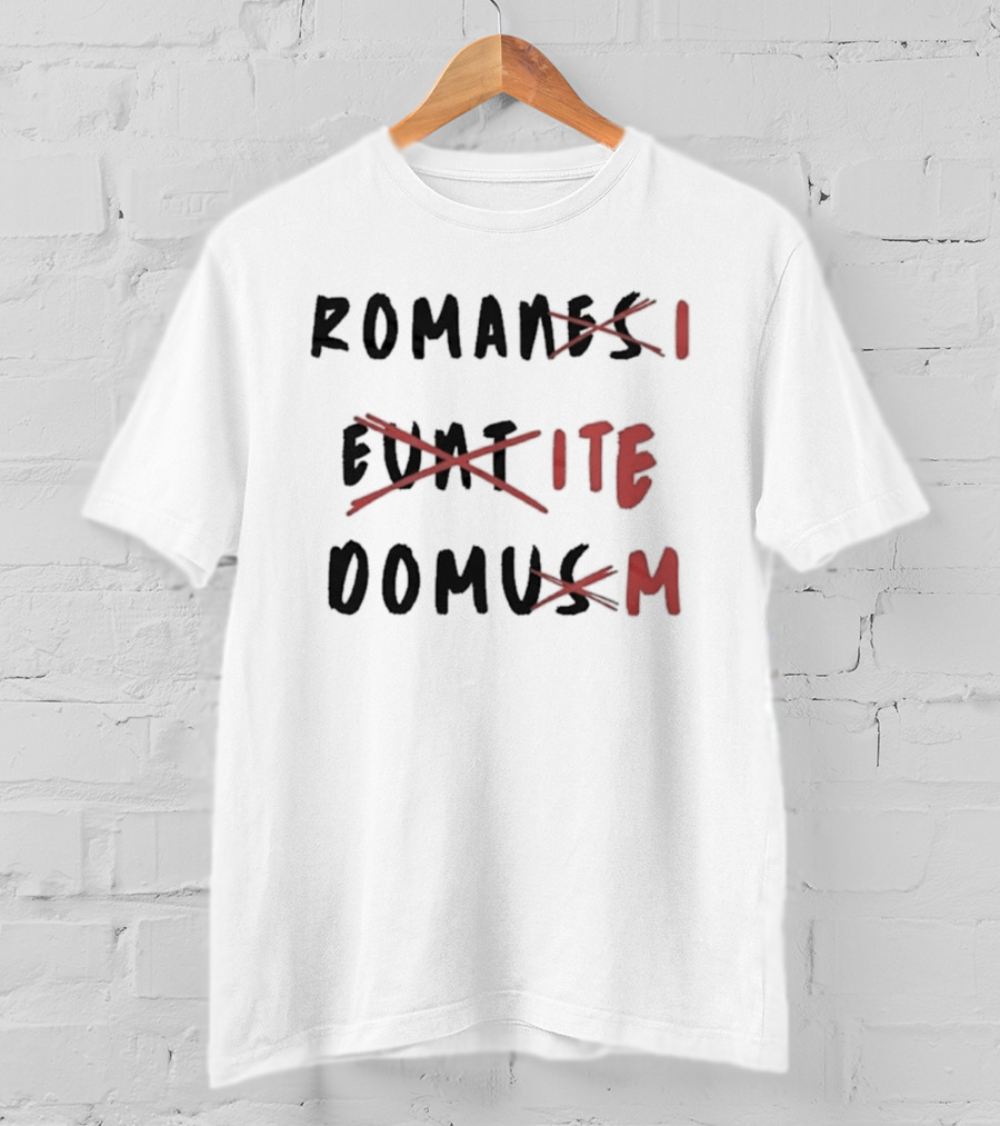 Romans Go Home Life Of Brian Corrected Latin Graffiti T-Shirt