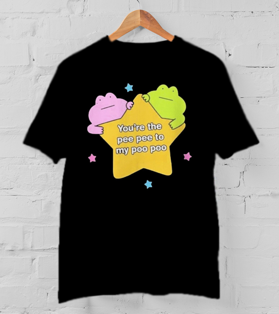 You're The Pee Pee To My Poo Poo Frogs Star Cute Pastel Kawaii Frogs T-Shirt