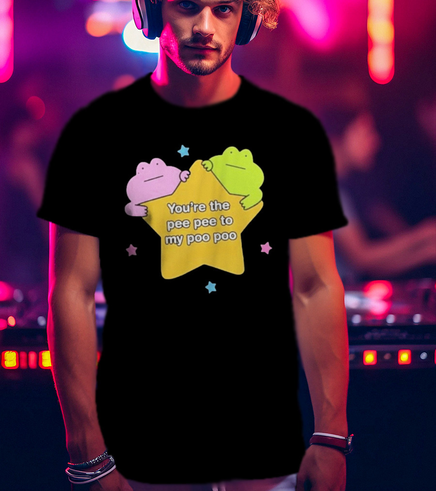 You're The Pee Pee To My Poo Poo Frogs Star Cute Pastel Kawaii Frogs T-Shirt