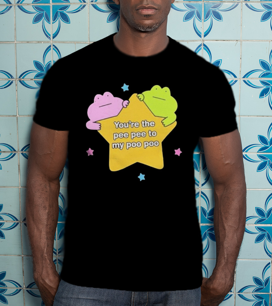 You're The Pee Pee To My Poo Poo Frogs Star Cute Pastel Kawaii Frogs T-Shirt
