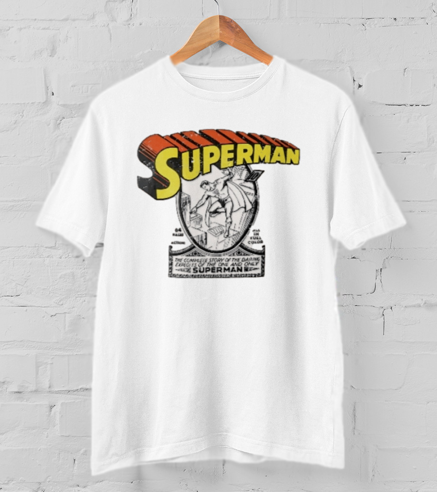Superman The Complete Story Of The Daring Exploits Of The One And Only Comic Book Cover T-Shirt