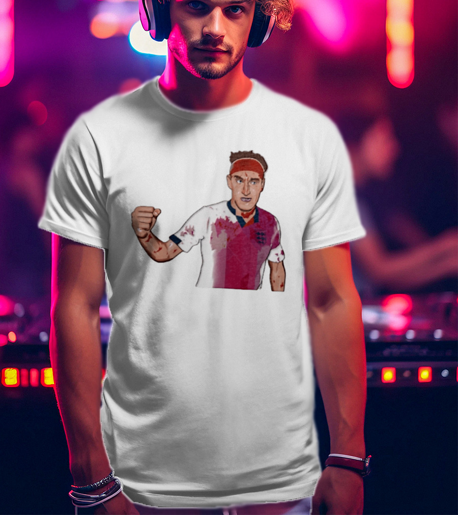 Terry Butcher England Football Iconic Bloodied Headband Moment Football Fans T-Shirt