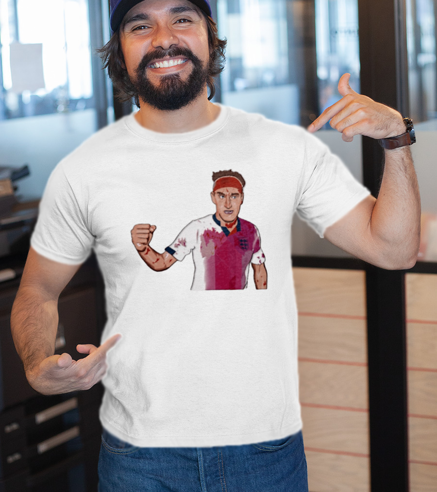 Terry Butcher England Football Iconic Bloodied Headband Moment Football Fans T-Shirt