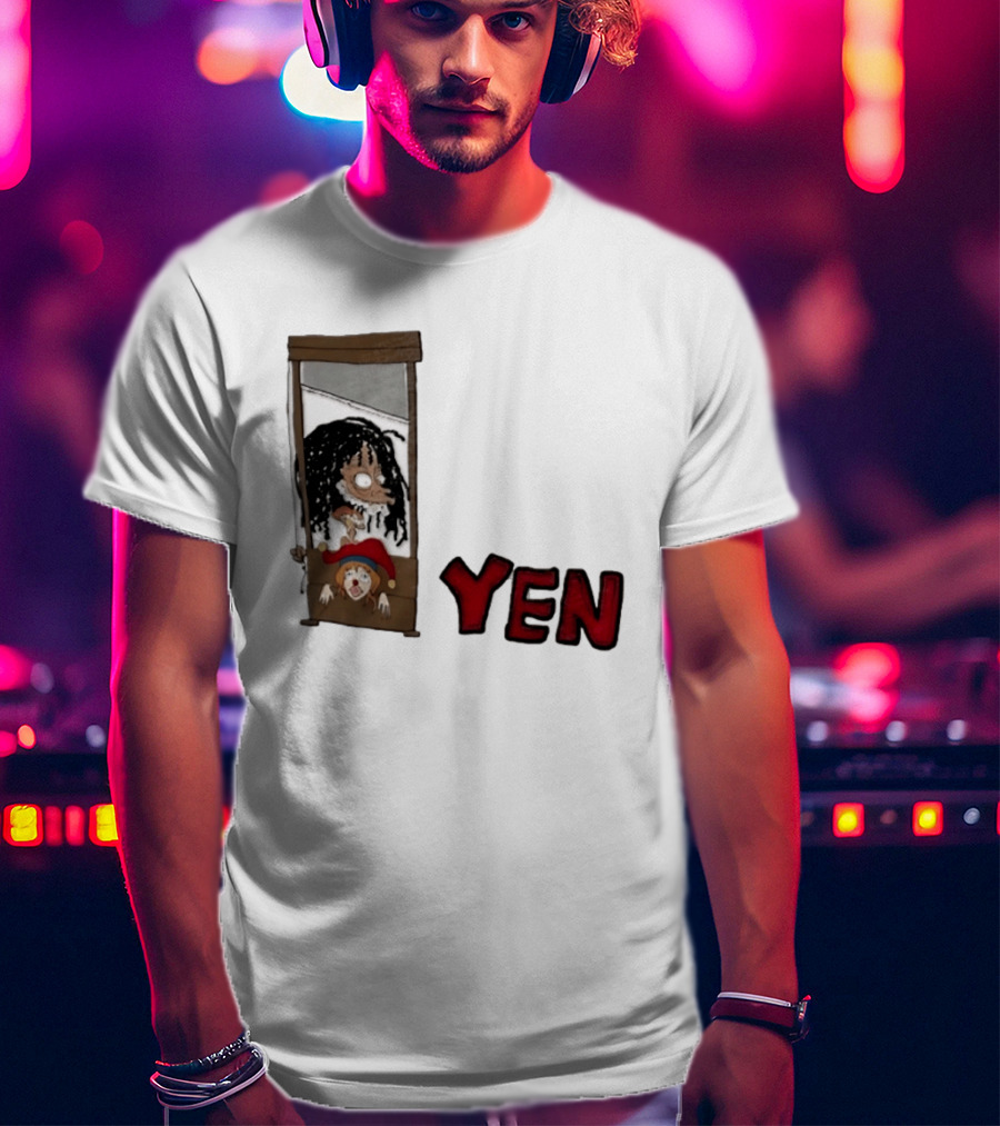 Yen Guillotine Clown Head Cartoon T-Shirt