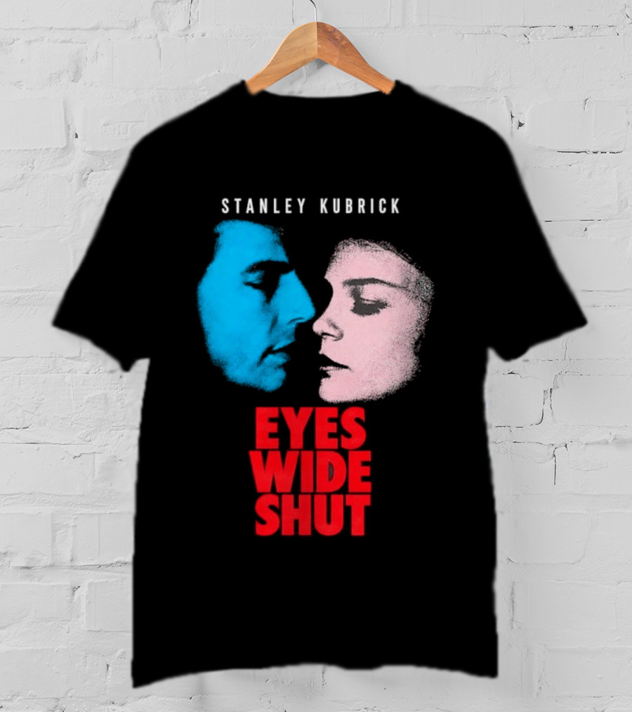 Stanley Kubrick Eyes Wide Shut Blue And Pink Faces T-Shirt