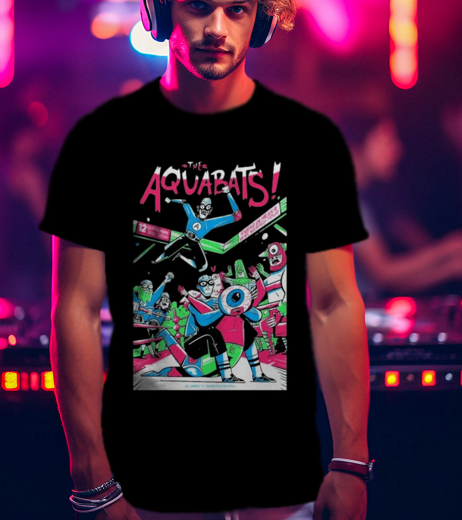 The Aquabats September 12 2026 Mexico City Comic Style Concert T-Shirt
