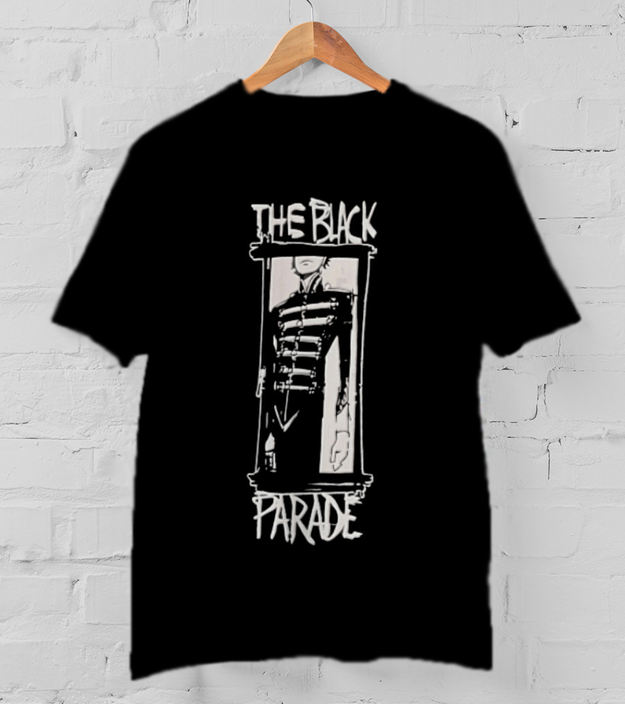 The Black Parade Marching Band Uniform Figure Sketch Frame T-Shirt