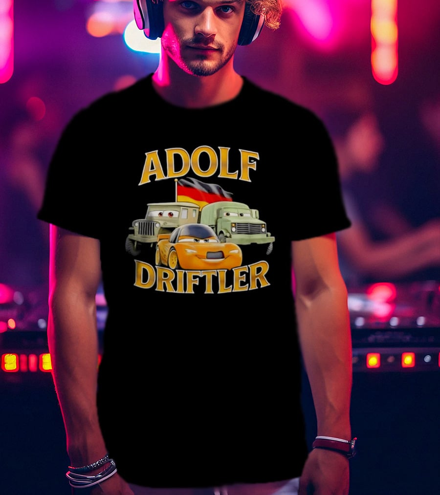 Adolf Driftler German Car Cartoon T-Shirt