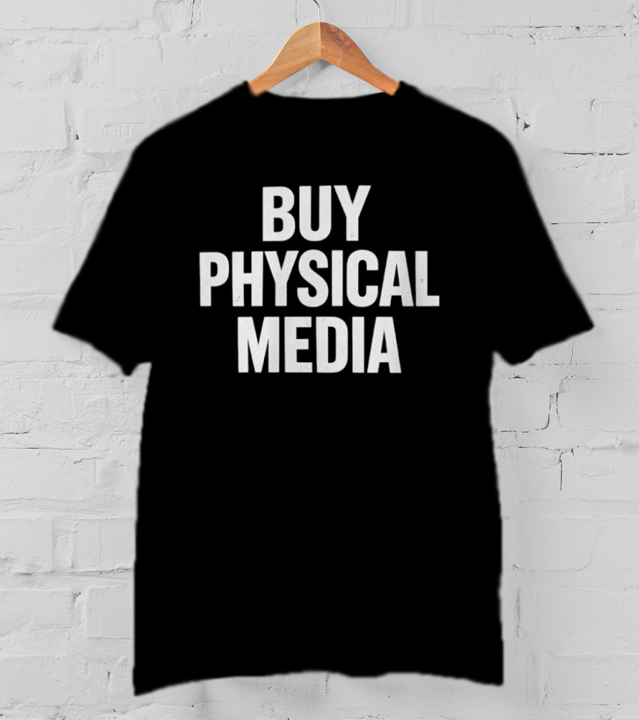 Buy Physical Media Collecting Vinyl DVD T-Shirt