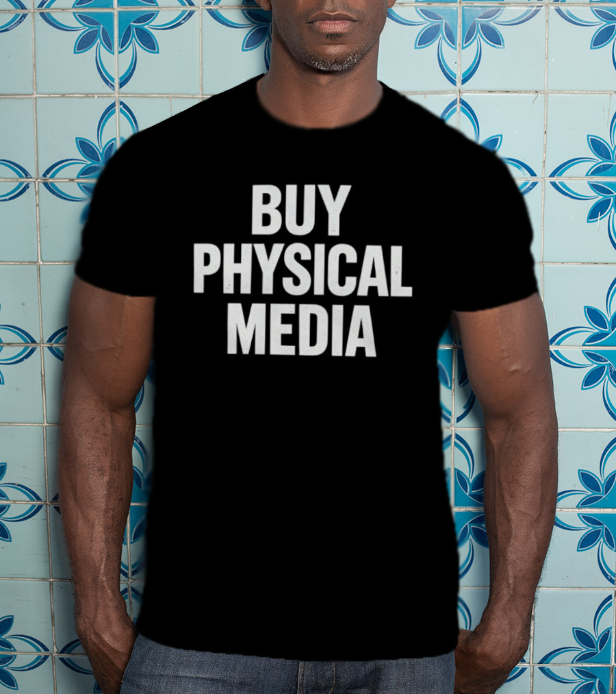 Buy Physical Media Collecting Vinyl DVD T-Shirt