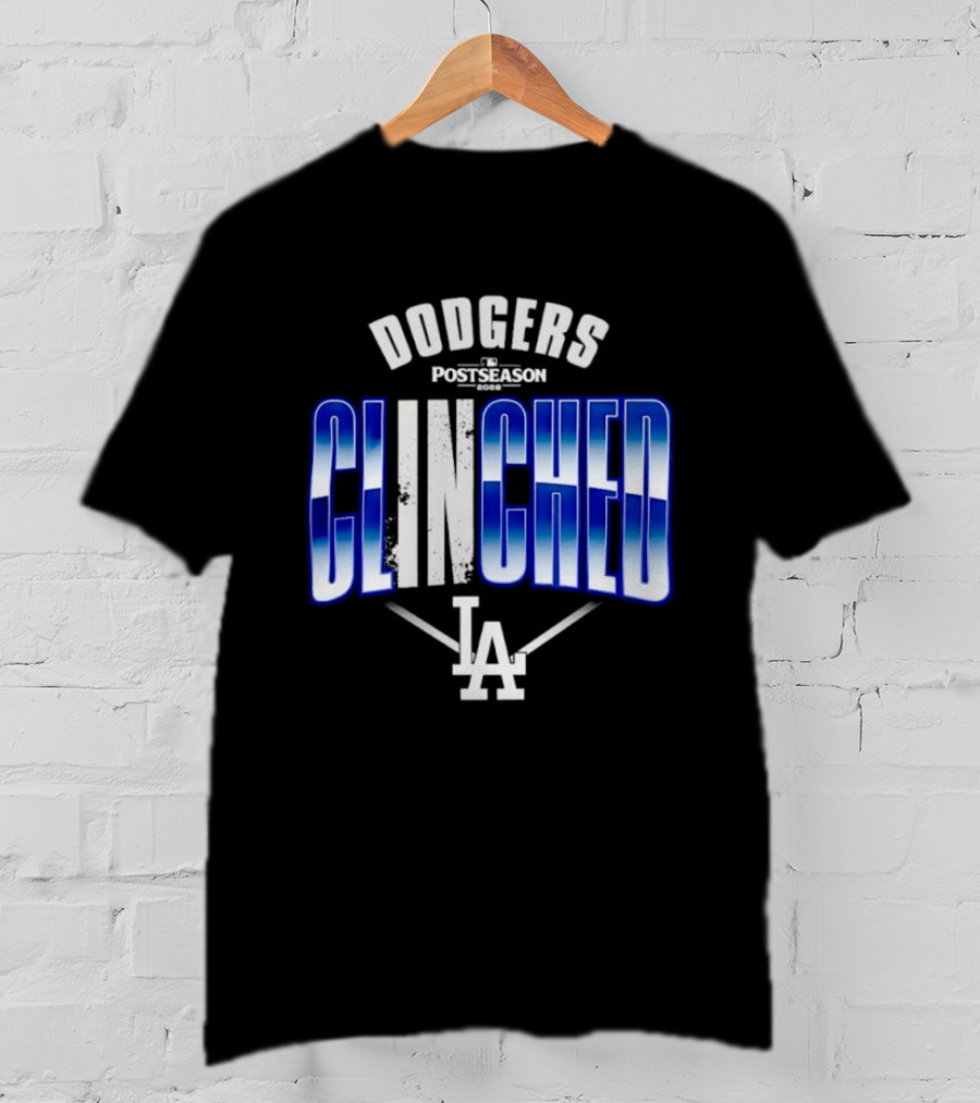 Los Angeles Dodgers Postseason Clinched 2026 LA T-Shirt