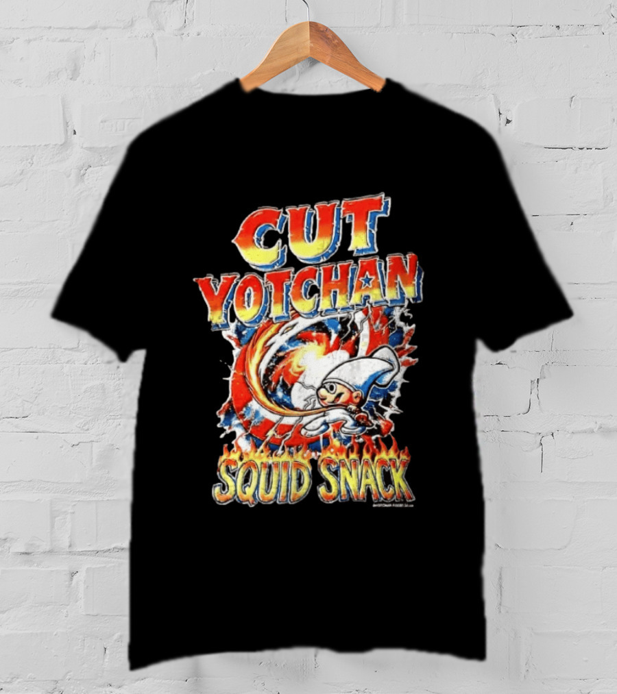 Cut Yotchan Squid Snack Space Fire Galaxy T-Shirt
