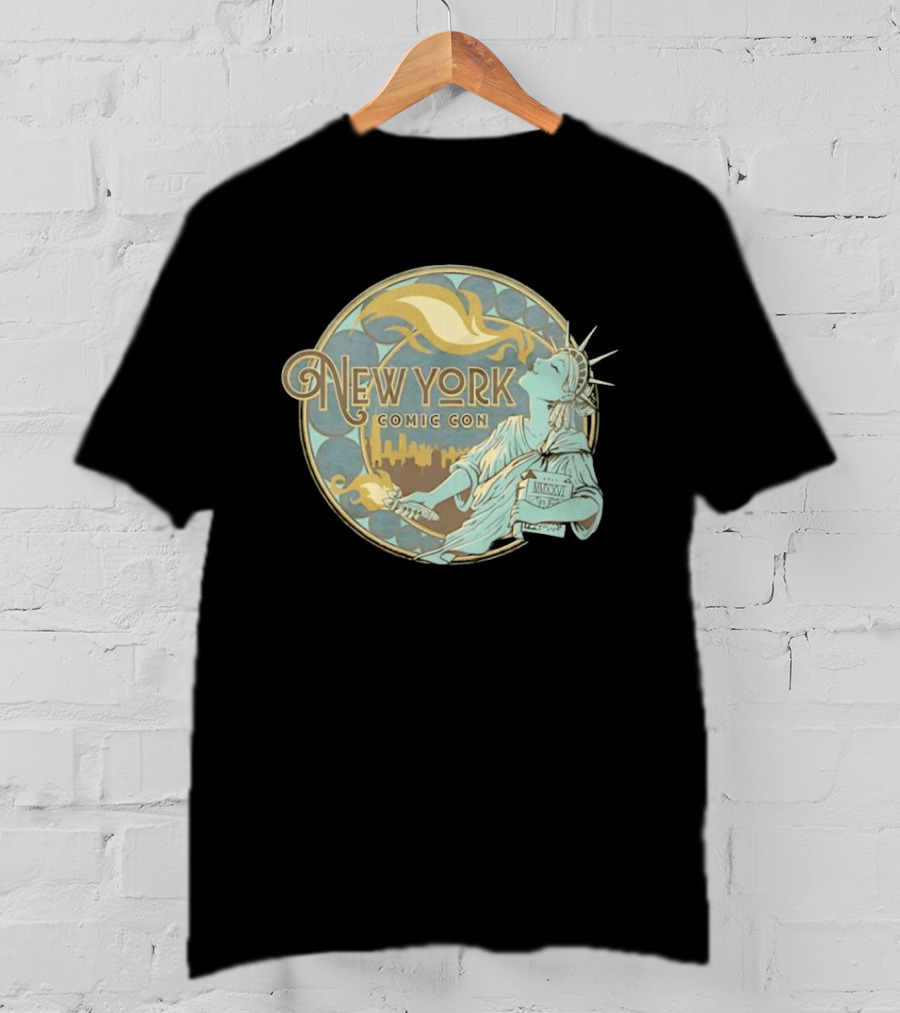 New York Comic Con MMXXVI Statue Of Liberty Art Nouveau T-Shirt